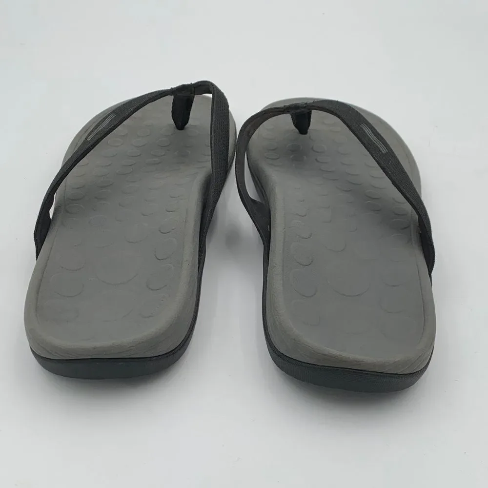 Vionic Tide Toe Post Sandals Black Men’s Orthotic Flip Flops